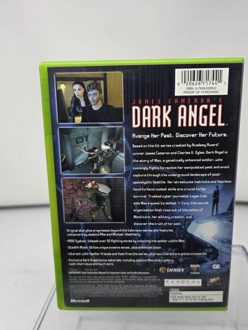 James Cameron's Dark Angel (Microsoft Xbox, 2002) Video Game Vintage
